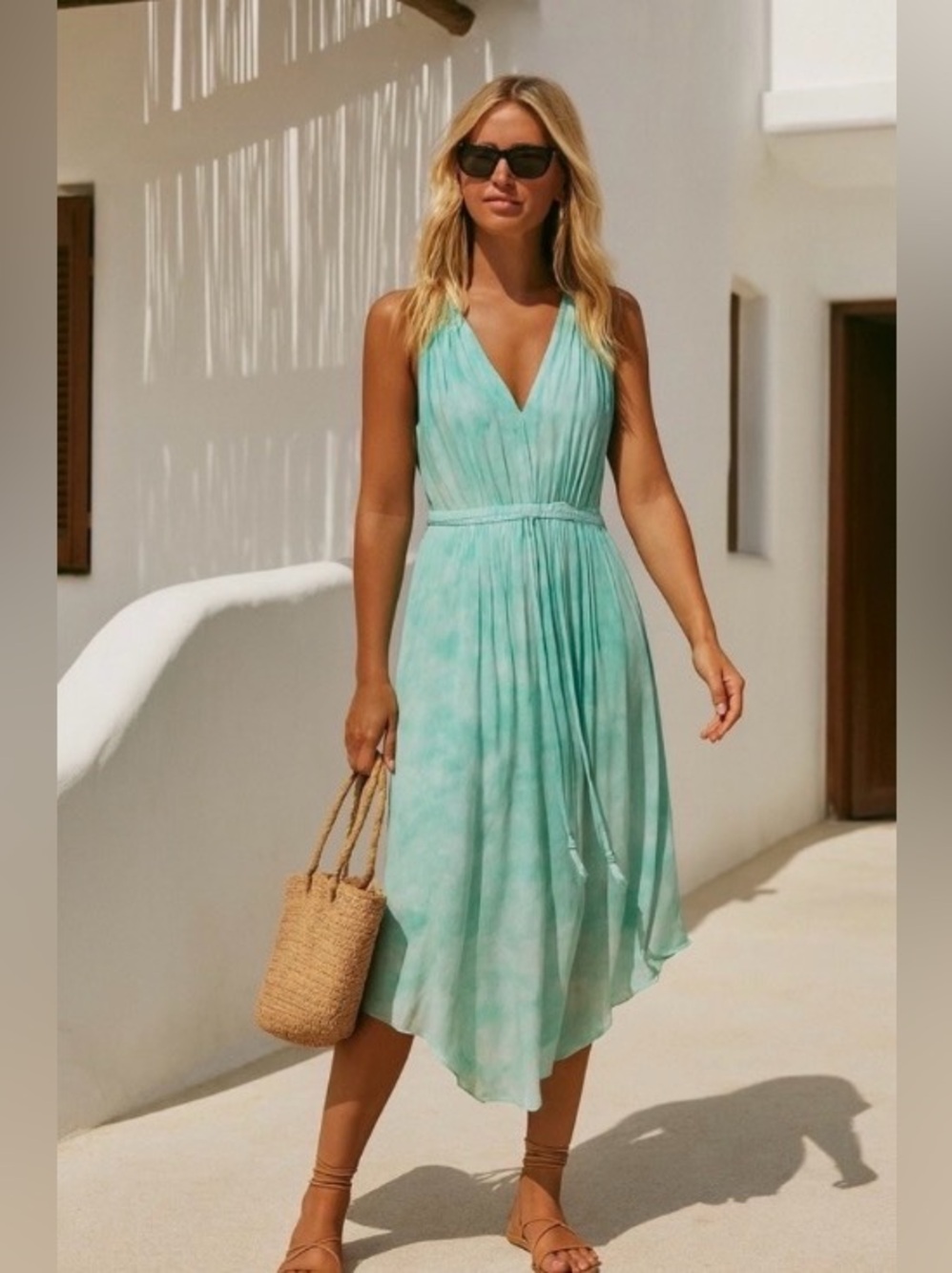 🌺HP🌺retail $525 Like new Ramy Brook Harley  V-Neck Midi Dress🌺